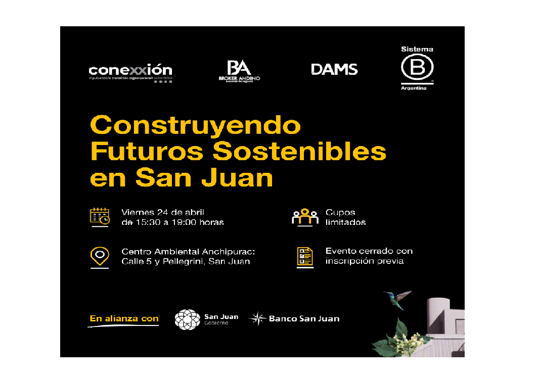 Convocan a un encuentro multisectorial para potenciar  el desarrollo sostenible de San Juan