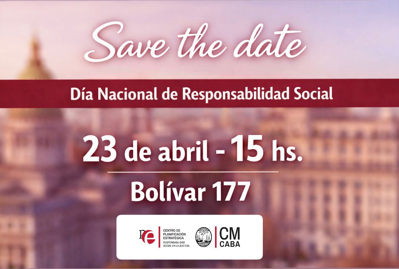Se viene la celebración del Día Nacional de la Responsabilidad Social en el Consejo de la Magistratura.