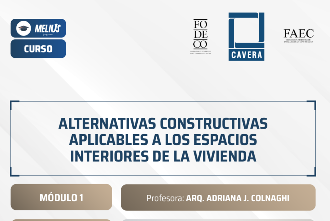 Curso Alternativas constructivas aplicables a los espacios interiores de la vivienda - Módulo 1